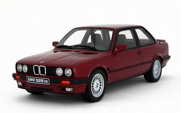 Модель 1:18 BMW 325iS (E30) - dark red