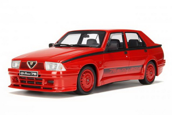 Модель 1:18 Alfa Romeo 75 Turbo Evoluzione - red