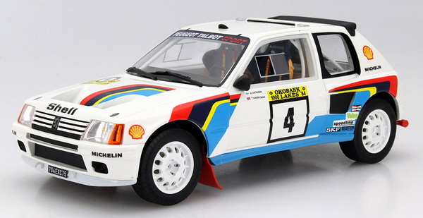 Модель 1:18 Peugeot 205 T16 №4 Rally 1000 Lakes (Ari Vatanen)