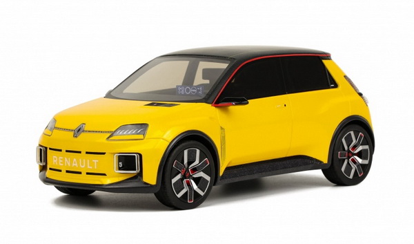 Renault 5 e-tech electric prototype - 2021 - Jaune Echo OT406 Модель 1:18