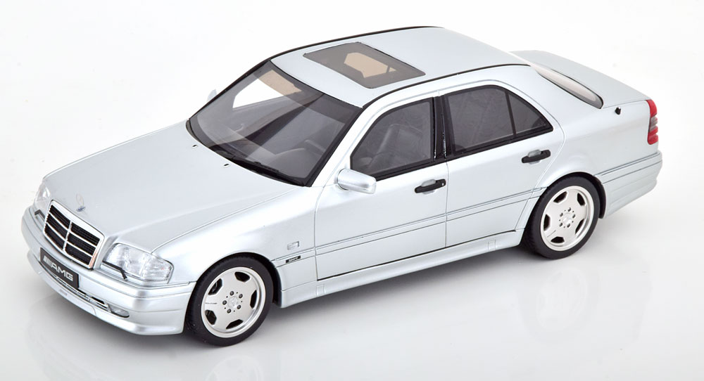 Модель 1:18 Mercedes-Benz C36 AMG W202 - 1990 - Silver