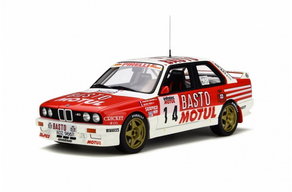 bmw m3 (e30), no.14, bastos tour de corse 1989 f.chatriot/m.perin OT669 Модель 1:18