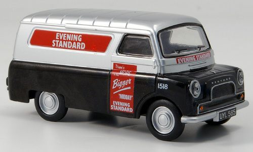 bedford ca van, black/silver, evening standard 148227 Модель 1:43
