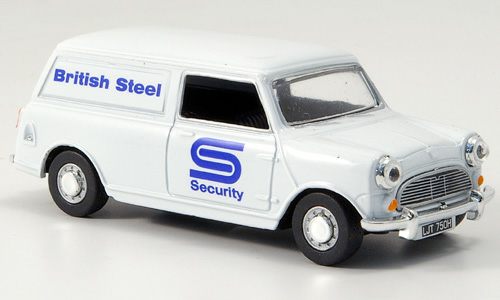 austin mini van - white, british steel 148237 Модель 1:43