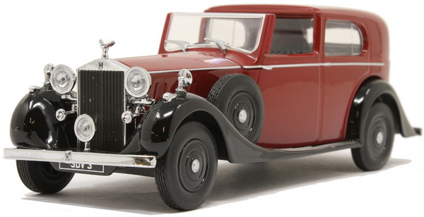 Модель 1:43 Rolls-Royce Phantom Ill SDV H.J Mulliner - dark red/black