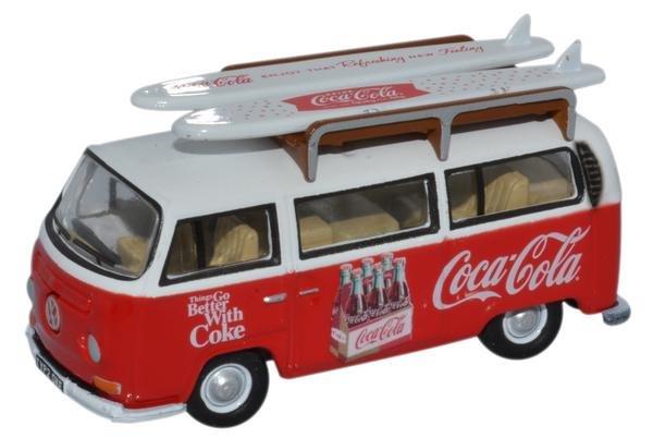 Модель 1:76 Volkswagen T2 Bay Window «Coca-Cola» - red/white