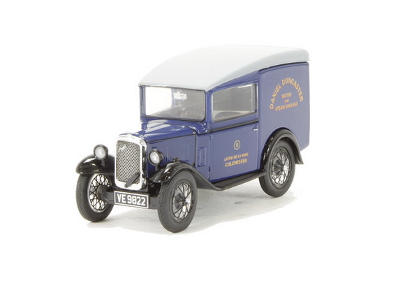 austin seven van "daniel doncaster" 1932 dark blue ASV005 Модель 1:43