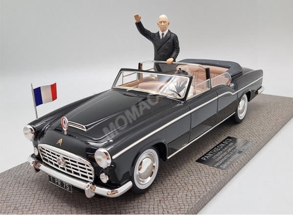 Citroen 15/6 Landaulet Présidentielle 1956 & figurine Charles De Gaulle
