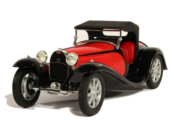 Модель 1:18 Bugatti T55 Roadster - red/black (L.E.150pcs)
