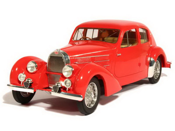 bugatti t57 galibier - red (l.e.200pcs) PA-003 Модель 1:18
