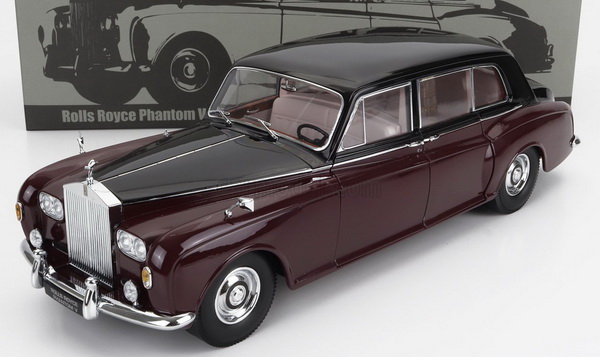 Модель 1:18 Rolls-Royce Phantom V MPW (LHD) - 1964 - royal garnet/masons black