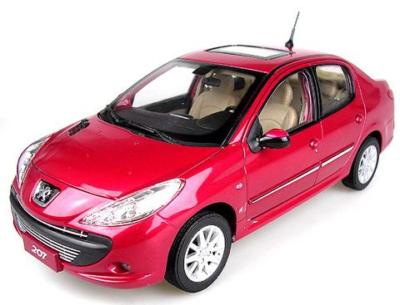 Модель 1:18 Peugeot 207 (4-door) (China) - red