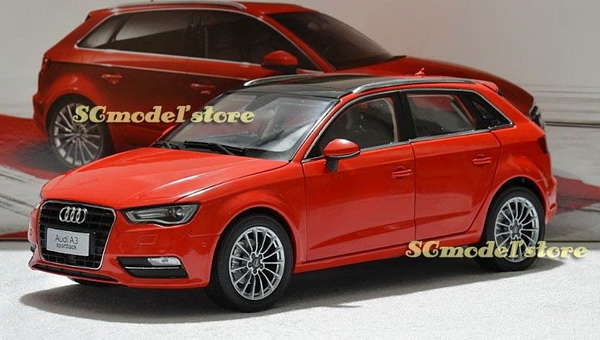 Модель 1:18 Audi A3 Sportback - red