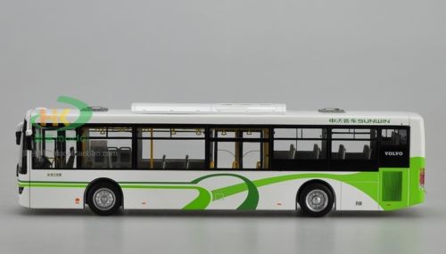 Модель 1:43 Sunwin Volvo City Bus - white/green