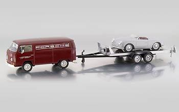 Модель 1:43 Volkswagen T2-a box van/ trailer/ Porsche 1 - Porsche Classic