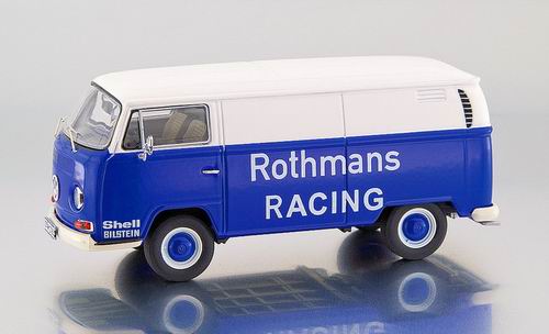 Модель 1:43 Volkswagen T2-a box van «Rothmans Racing» transporter - blue/white