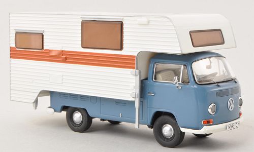 volkswagen t2-a pick-up/ camping «tischer» - blue/white (l.e.750pcs) 11355 Модель 1:43