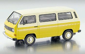 Volkswagen T3-a busL - 2-tones yellow 11456 Модель 1:43