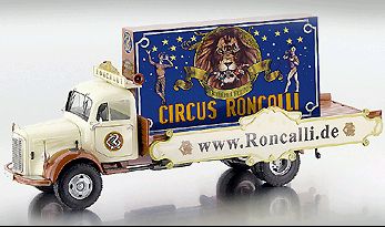 mercedes-benz l 3500 promotion truck roncalli, ivory-red 12454 Модель 1:43