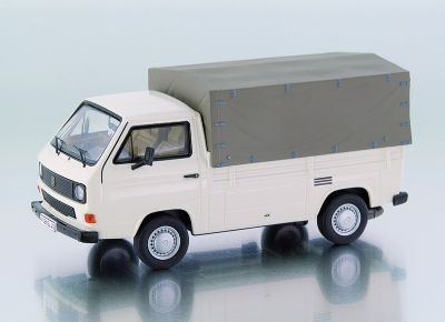Модель 1:43 Volkswagen Transporter T3b PickUp/ canvas - white