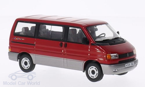 Модель 1:43 Volkswagen Caravelle T4 Allstar - red met