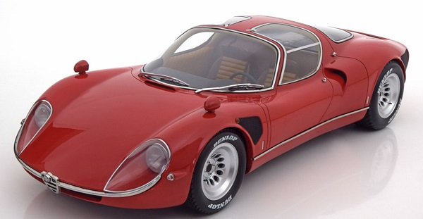 Модель 1:12 Alfa Romeo 33 Stradale - red