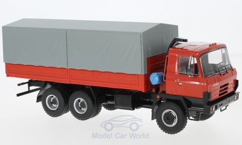 Модель 1:43 Tatra 815 V26.208 6х6 бортовой тент - red