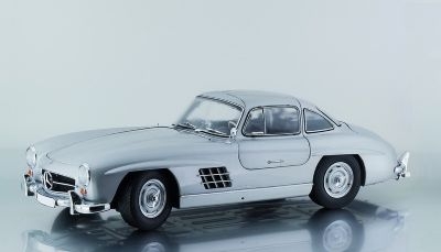 Модель 1:12 Mercedes-Benz 300SL (W198) Gullwing - silver met
