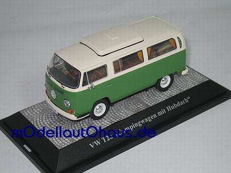 Модель 1:43 Volkswagen Bulli T2a - green/cream (кемпер)