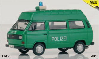 Volkswagen Transporter T3a «Polizei» минивэн с высокой крышей - green
