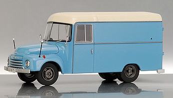 Opel Blitz, Фургон - blue/beige 11600 Модель 1:43