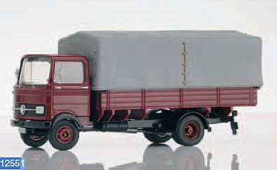 Модель 1:43 Mercedes-Benz LP608 PickUp truck / dark red