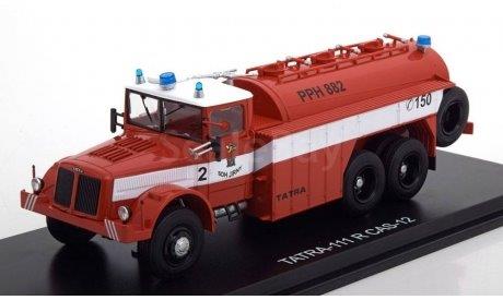 tatra 111 r cas-12 (пожарный) - red/white 47045 Модель 1:43