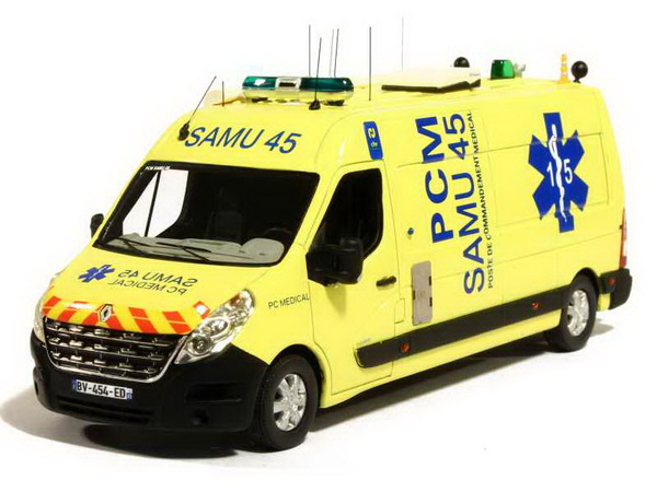 renault master iii l3h2 ambulance 2015 pcm samu 45 PE404 Модель 1 43