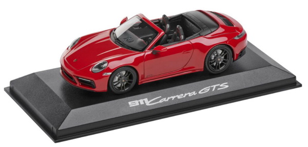 Модель 1:43 Porsche 911 Carrera GTS Cabriolet Type 992 2022 - Carmine Red