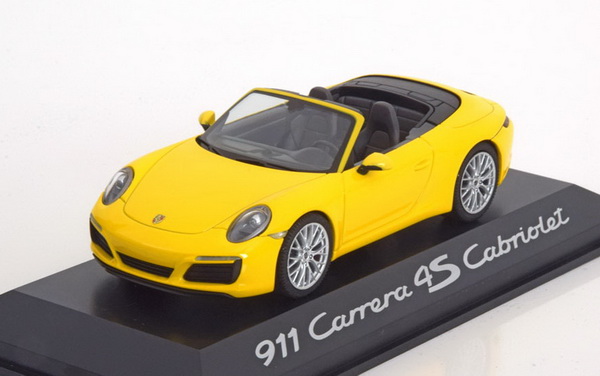 Porsche 911 (991/II) Carrera 4S Cabrio - yellow WAP0201090G Модель 1:43