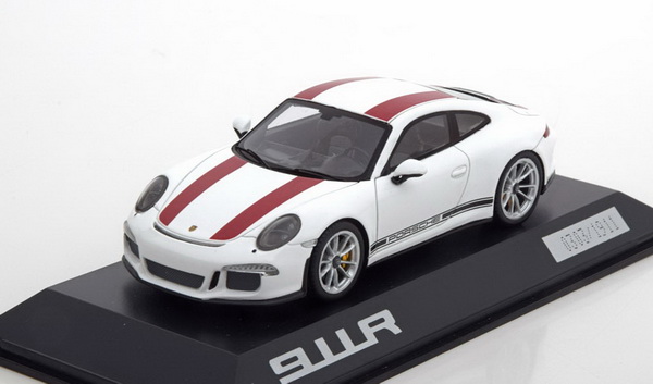 Porsche 911R (991) - white/red WAP0201460J Модель 1:43