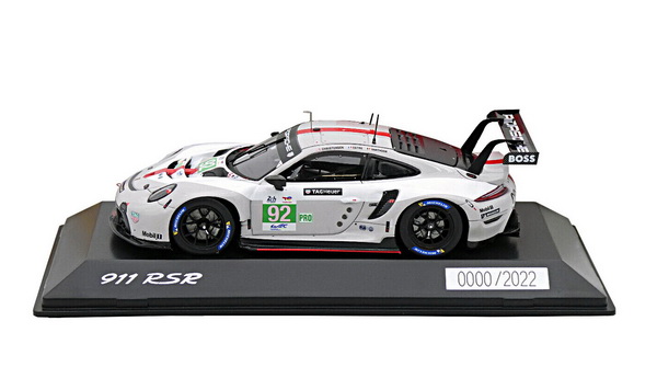 Porsche 911 991-2 RSR-19 4.2l Team Porsche GT N 92 24h Le Mans 2022 M.Christensen - K.Estre - L.Vanthoor WAP0209020RLEM Модель 1:43