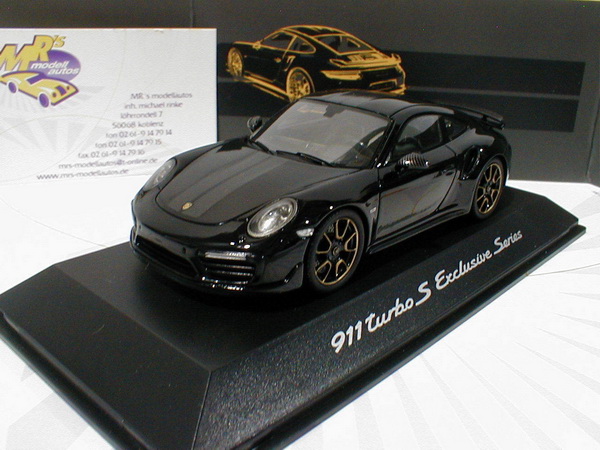 Porsche 911 turbo S Exclusive Series - black WAP0209050J Модель 1:43