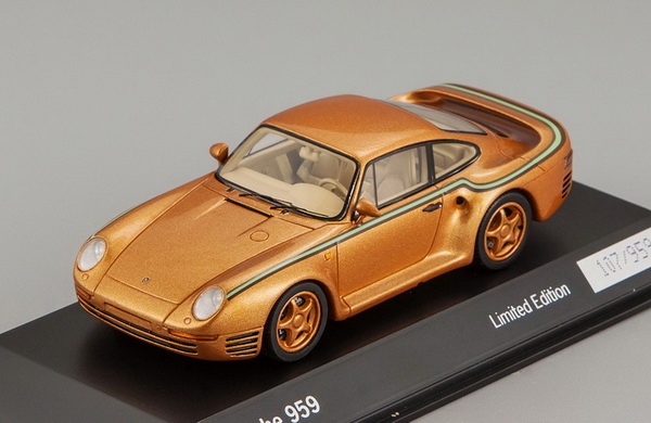 porsche 959 "30 years jubilee" - gold met (l.e.959pcs) WAX02020003 Модель 1:43