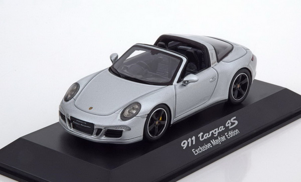 porsche 911 (991) targa 4s «exclusive mayfair edition» - silver WAX02020007 Модель 1:43