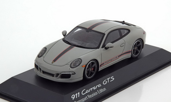 Модель 1:43 Porsche 911 (991) Carrera GTS Reunion Edition 2015 - light grey