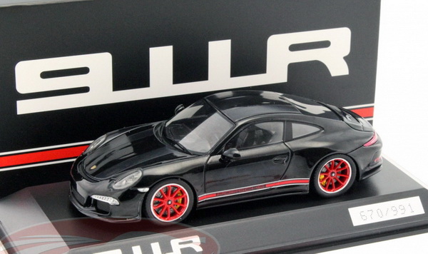 Porsche 911 (991) R - black/red (L.E.991pcs) WAX02020054 Модель 1:43