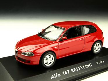 alfa romeo 147 restyling - red PC80102 Модель 1:43