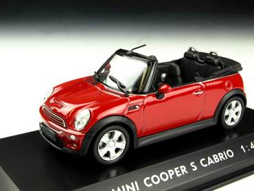 mini cooper s cabrio - red PC80109 Модель 1:43