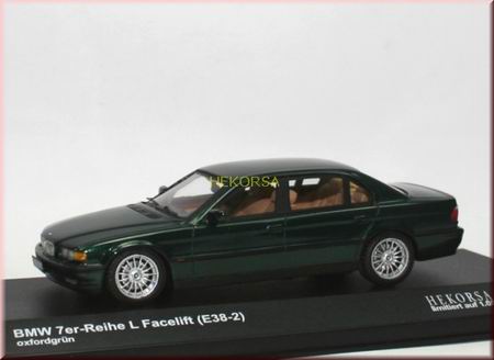 bmw 750il (facelift) (e38-2) long version / oxford green HE015R2 Модель 1:43