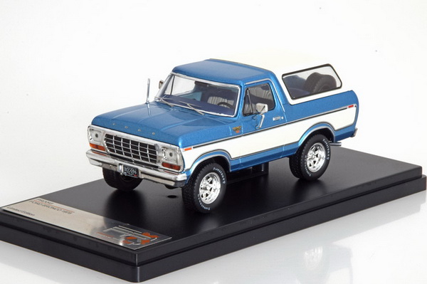 Модель 1:43 FORD Bronco 4x4 1978 Metallic Blue/White