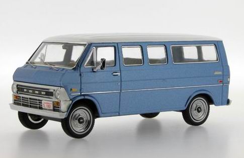 ford econoline (микроавтобус) - blue/white PRD137 Модель 1:43