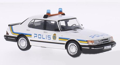 saab 900i "stockholm polis" (полиция Швеции) 1987 PRD450 Модель 1:43