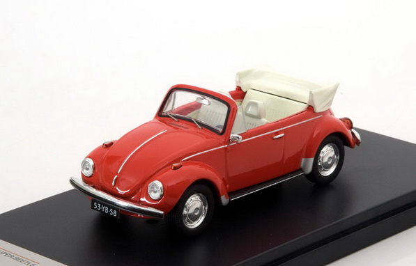 volkswagen super beetle convertible - red PRD530 Модель 1:43